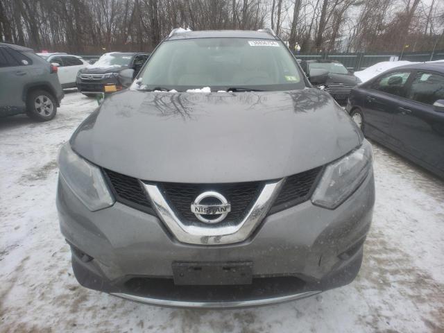 KNMAT2MV7GP663550 - 2016 NISSAN ROGUE S GRAY photo 5