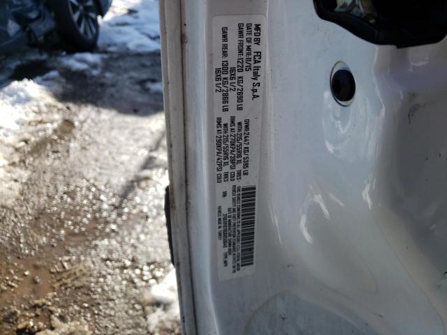 ZFBERFBT8G6B50649 - 2016 RAM PROMASTER SLT Білий фото 12