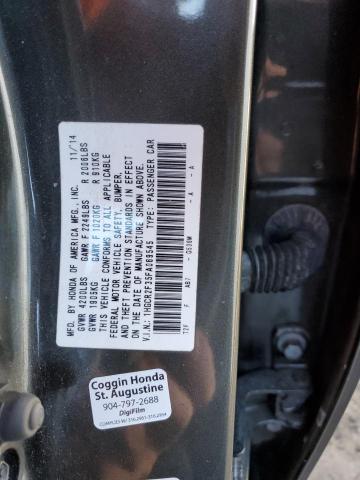 1HGCR2F35FA069545 - 2015 HONDA ACCORD LX GRAY photo 12