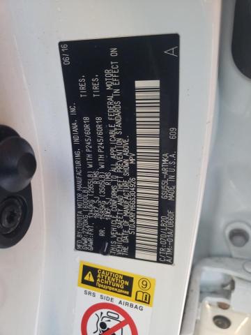 5TDJKRFH6GS304926 - 2016 TOYOTA HIGHLANDER XLE WHITE photo 14