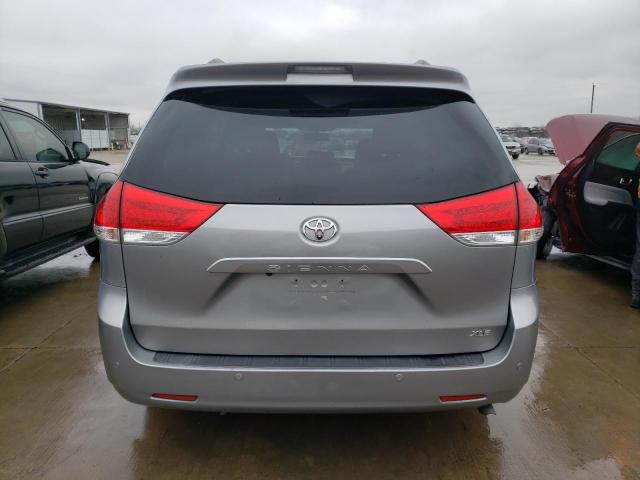 5TDYK3DC3BS097844 - 2011 TOYOTA SIENNA XLE SILVER photo 6