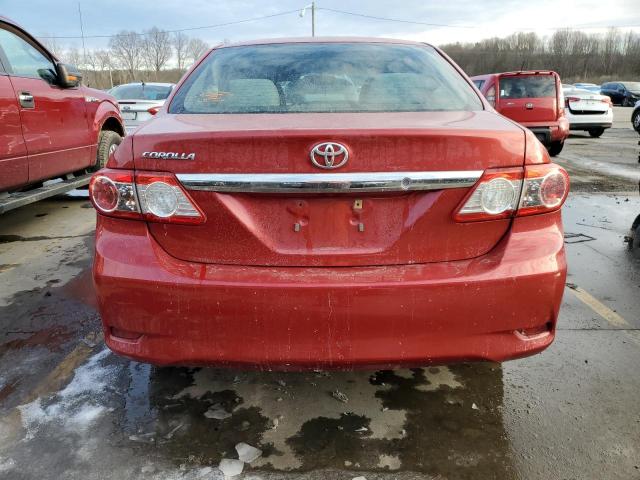 2T1BU4EE1CC870262 - 2012 TOYOTA COROLLA BASE RED photo 6