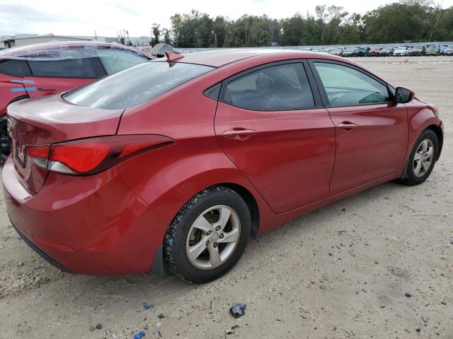 5NPDH4AE2FH557239 - 2015 HYUNDAI ELANTRA SE RED photo 3