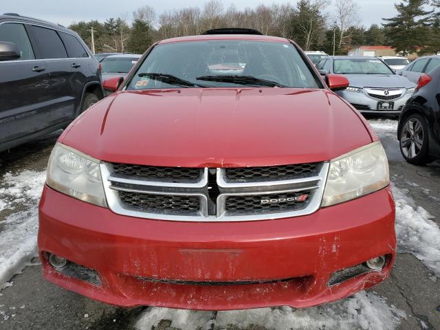 1C3CDZCB6DN725733 - 2013 DODGE AVENGER SXT RED photo 5