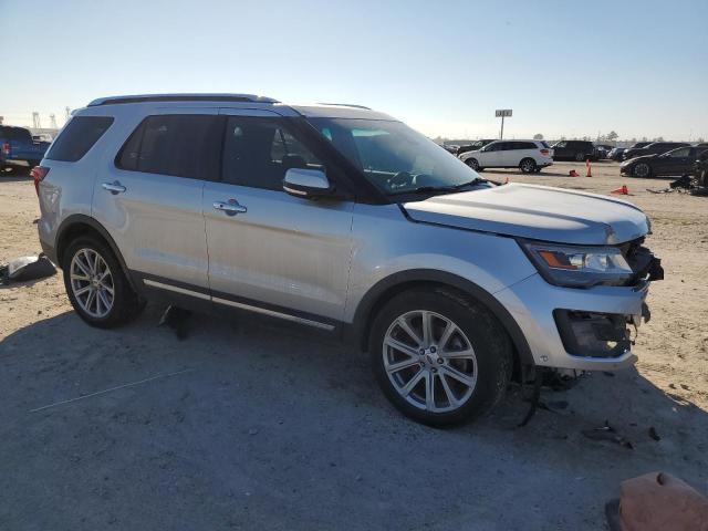 1FM5K7F88GGC57619 - 2016 FORD EXPLORER LIMITED SILVER photo 4