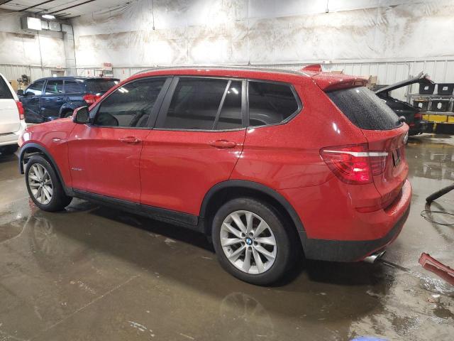 5UXWX9C56H0T09810 - 2017 BMW X3 XDRIVE28I RED photo 2