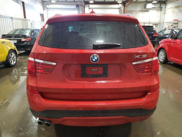5UXWX9C56H0T09810 - 2017 BMW X3 XDRIVE28I RED photo 6