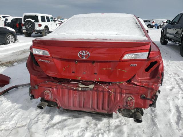 4T1BK1FK1DU534913 - 2013 TOYOTA CAMRY SE RED photo 6