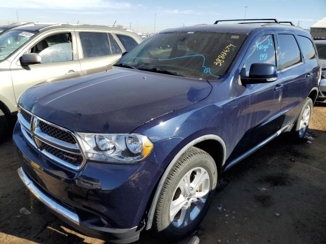 1C4RDJDG1CC216936 - 2012 DODGE DURANGO CREW BLUE photo 1