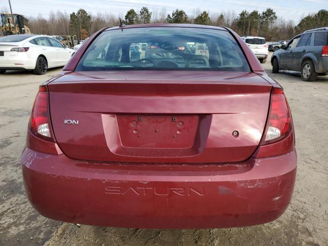 1G8AJ55FX7Z144814 - 2007 SATURN ION LEVEL 2 ბურგუნდია ფოტო 6