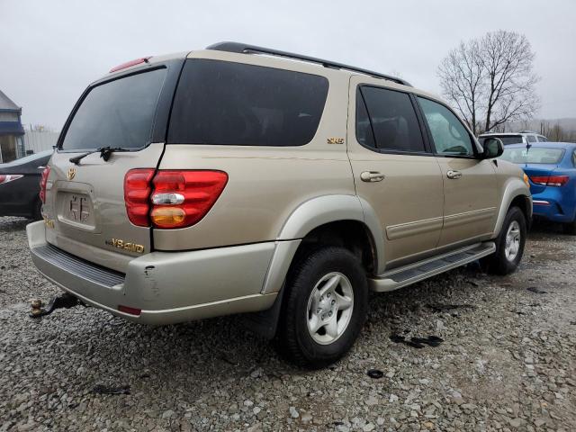 5TDBT44AX2S127333 - 2002 TOYOTA SEQUOIA SR5 GOLD photo 3