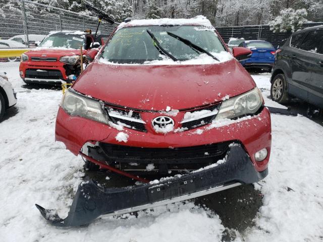 JTMWFREV8EJ009709 - 2014 TOYOTA RAV4 XLE RED photo 5