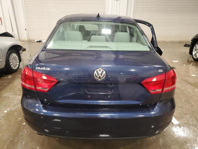 1VWBH7A30CC109416 - 2012 VOLKSWAGEN PASSAT SE BLUE photo 6