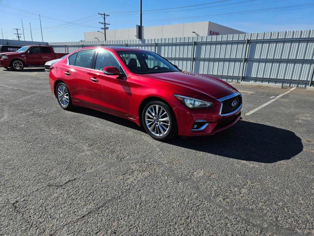 JN1EV7BPXMM700975 - 2021 INFINITI Q50 LUXE RED photo 1