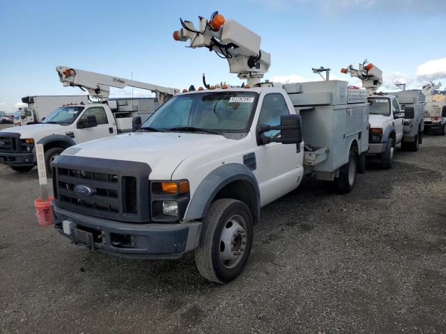 1FD4F46Y48EC32504 - 2008 FORD F450 SUPER WHITE photo 1