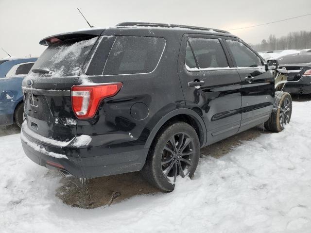 1FM5K7D84JGB53932 - 2018 FORD EXPLORER XLT BLACK photo 3