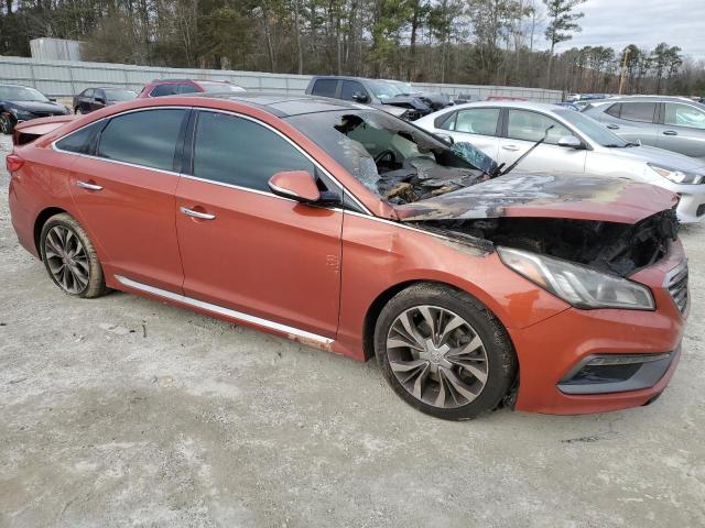 5NPE34AB3FH253751 - 2015 HYUNDAI SONATA SPORT BROWN photo 4