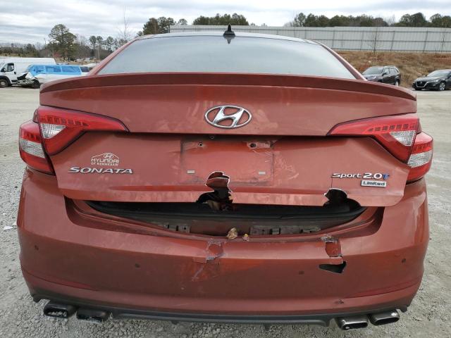 5NPE34AB3FH253751 - 2015 HYUNDAI SONATA SPORT BROWN photo 6