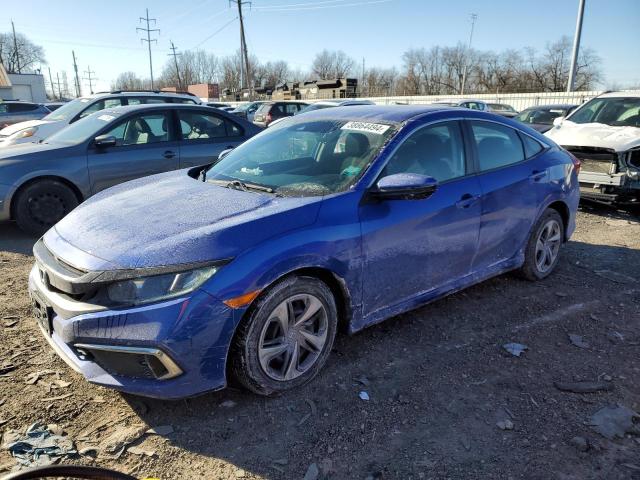 2HGFC2F65KH540095 - 2019 HONDA CIVIC LX BLUE photo 1