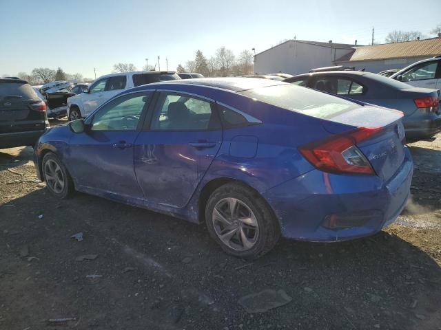 2HGFC2F65KH540095 - 2019 HONDA CIVIC LX BLUE photo 2