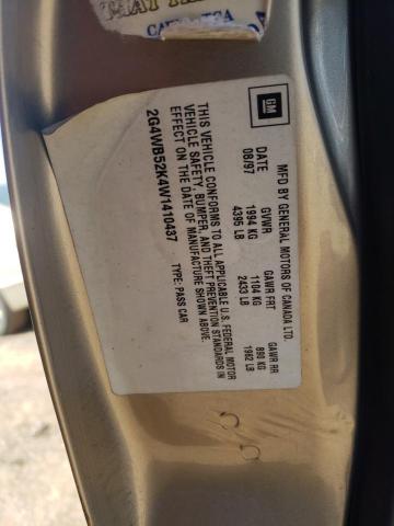 2G4WB52K4W1410437 - 1998 BUICK REGAL LS 米色 照片 10