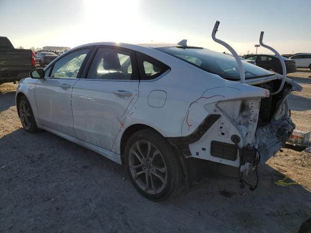 3FA6P0CD9LR117588 - 2020 FORD FUSION SEL WHITE photo 2