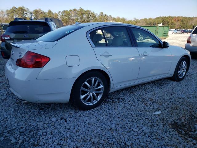 JNKCV61E69M307771 - 2009 INFINITI G37 BASE WHITE photo 3