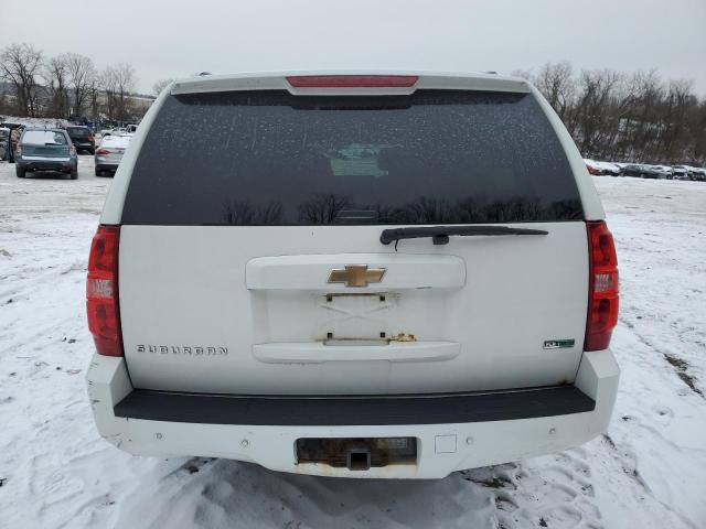 1GNUKJE32AR228283 - 2010 CHEVROLET SUBURBAN K1500 LT WHITE photo 6