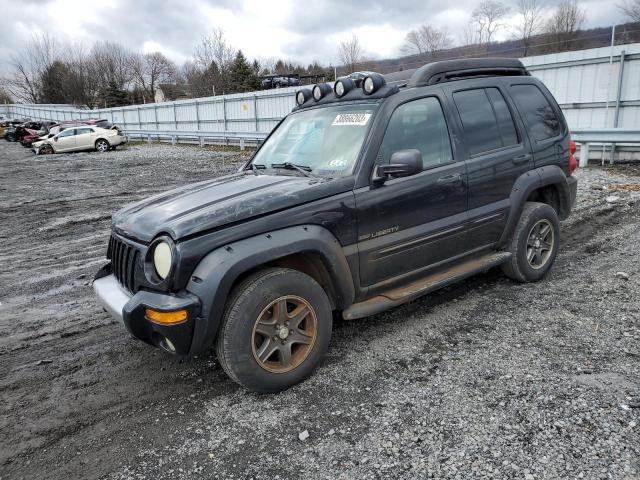 1J4GL38K43W539830 - 2003 JEEP LIBERTY RENEGADE BLACK photo 1