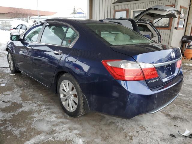 1HGCR2F82DA206224 - 2013 HONDA ACCORD EXL BLUE photo 2