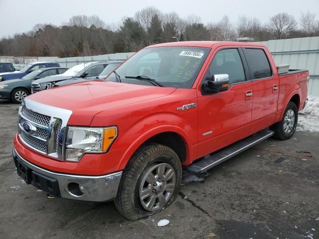 1FTFW1ET3CFB60862 - 2012 FORD F150 SUPERCREW RED photo 1