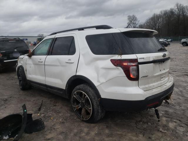 1FM5K8GTXFGA01585 - 2015 FORD EXPLORER SPORT WHITE photo 2