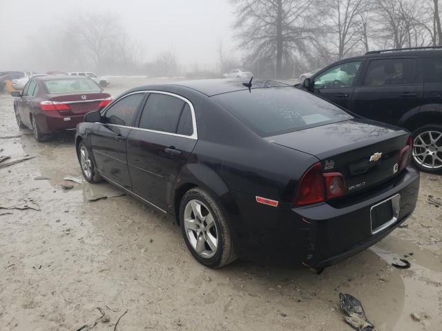 1G1ZC5EB5AF246524 - 2010 CHEVROLET MALIBU 1LT BLACK photo 2