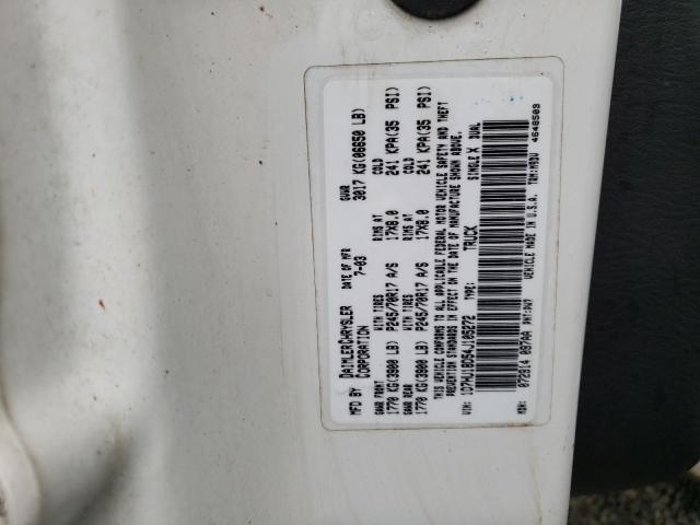 1D7HU18D54J105272 - 2004 DODGE RAM 1500 ST WHITE photo 12