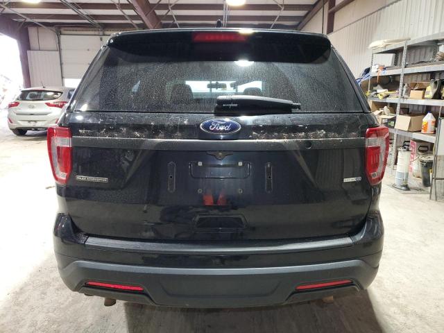 1FM5K8AR8JGA83323 - 2018 FORD EXPLORER POLICE INTERCEPTOR أسود صورة 6
