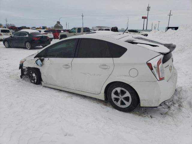 JTDKN3DU1C1550105 - 2012 TOYOTA PRIUS WHITE photo 2