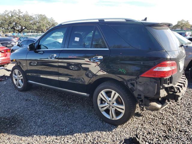 4JGDA5HB6CA067391 - 2012 MERCEDES-BENZ ML 350 4MATIC BLACK photo 2
