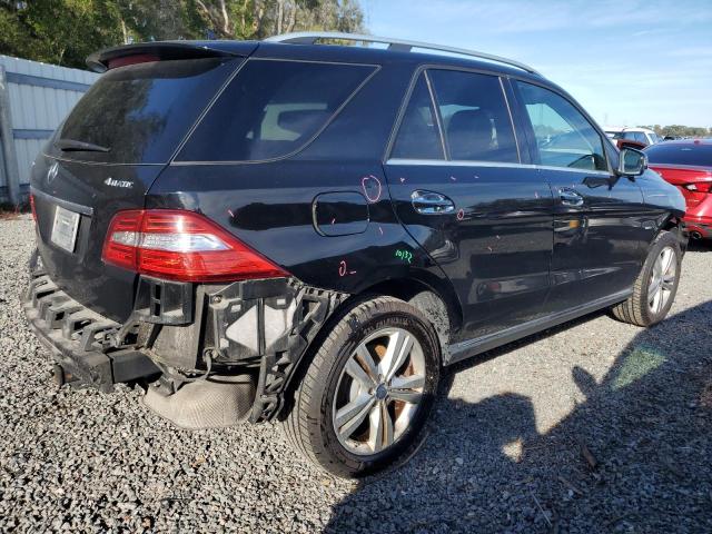 4JGDA5HB6CA067391 - 2012 MERCEDES-BENZ ML 350 4MATIC BLACK photo 3