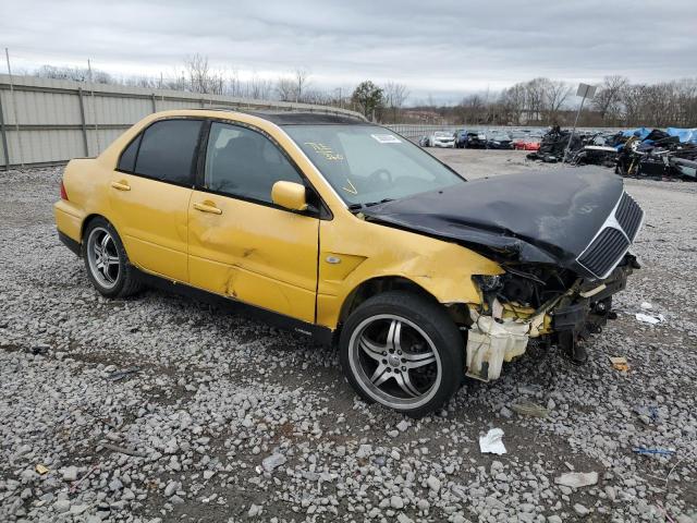 JA3AJ86E63U015536 - 2003 MITSUBISHI LANCER OZ RALLY YELLOW photo 4