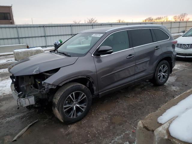 5TDJKRFH5GS263527 - 2016 TOYOTA HIGHLANDER XLE CHARCOAL photo 1