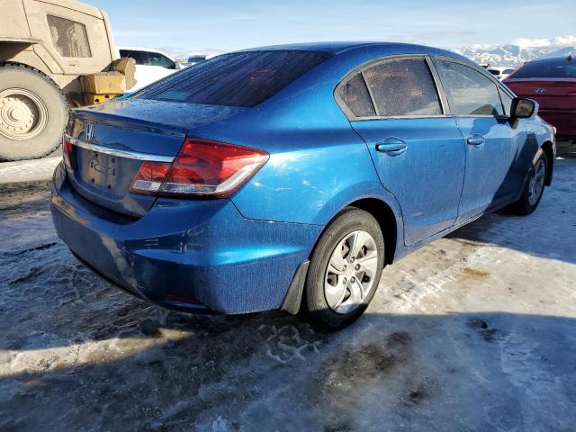 19XFB2F5XEE021262 - 2014 HONDA CIVIC LX BLUE photo 3