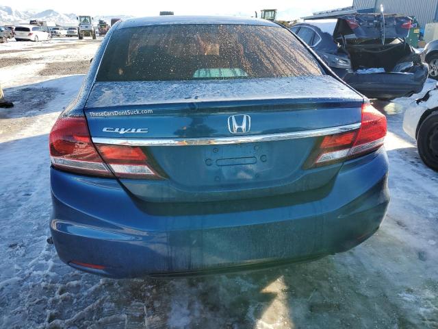 19XFB2F5XEE021262 - 2014 HONDA CIVIC LX BLUE photo 6