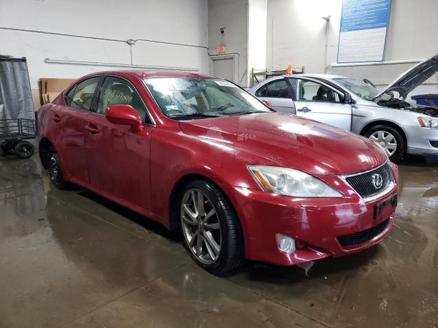 JTHBE262282016049 - 2008 LEXUS IS 350 BURGUNDY photo 4