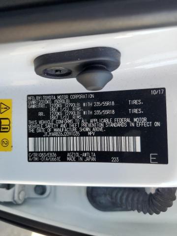 JTJYARBZ6J2091035 - 2018 LEXUS NX 300 BASE თეთრი ფოტო 13