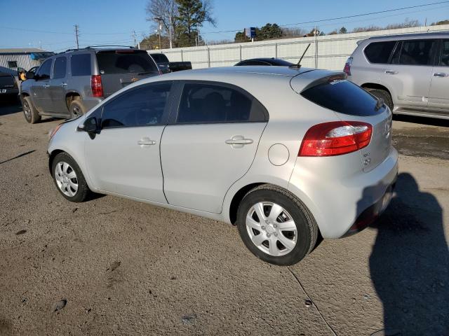 KNADN5A38C6027390 - 2012 KIA RIO EX SILVER photo 2