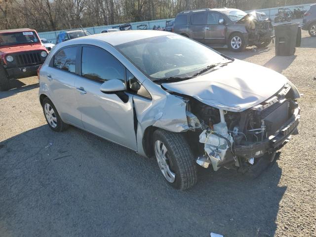 KNADN5A38C6027390 - 2012 KIA RIO EX SILVER photo 4