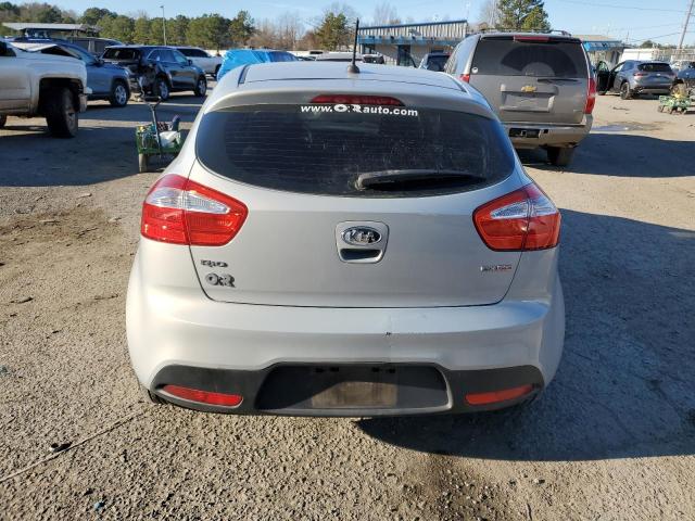 KNADN5A38C6027390 - 2012 KIA RIO EX SILVER photo 6