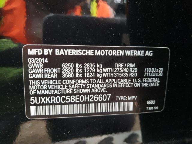 5UXKR0C58E0H26607 - 2014 BMW X5 XDRIVE35I BLACK photo 13