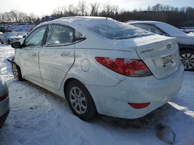 KMHCT4AEXEU744237 - 2014 HYUNDAI ACCENT GLS WHITE photo 2