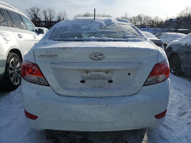 KMHCT4AEXEU744237 - 2014 HYUNDAI ACCENT GLS WHITE photo 6